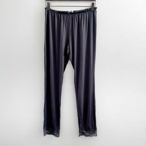 EBERJEY Lace-Trimmed Sleep Pants Size Medium